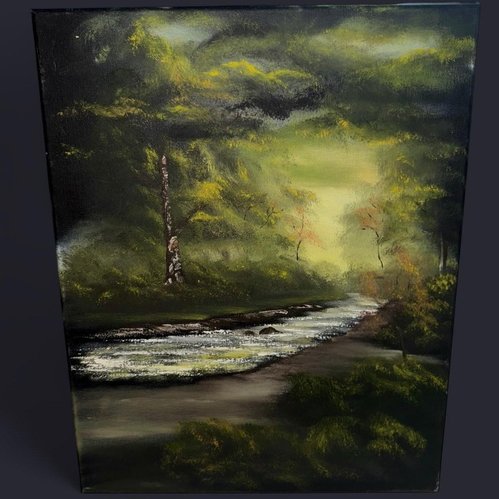 Bob Ross inspired Oil Painting 16x20